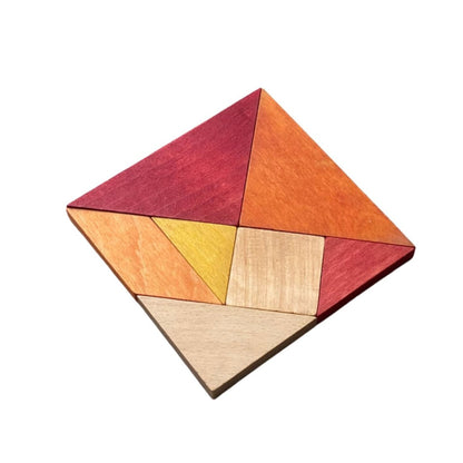 Wooden tangram puzzle for kids 2–4 years – Sunrise