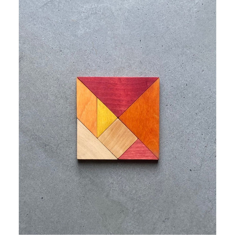 Wooden tangram puzzle for kids 2–4 years – Sunrise