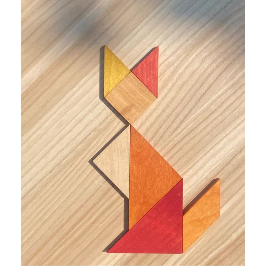 Wooden tangram puzzle for kids 2–4 years – Sunrise
