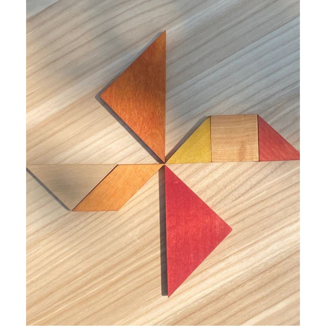 Wooden tangram puzzle for kids 2–4 years – Sunrise