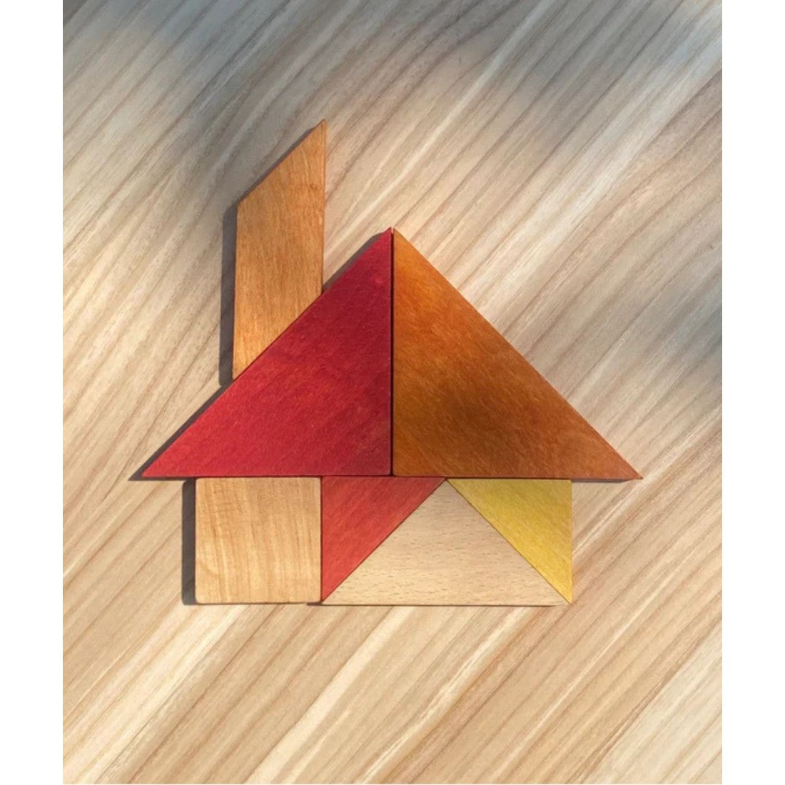 Wooden tangram puzzle for kids 2–4 years – Sunrise