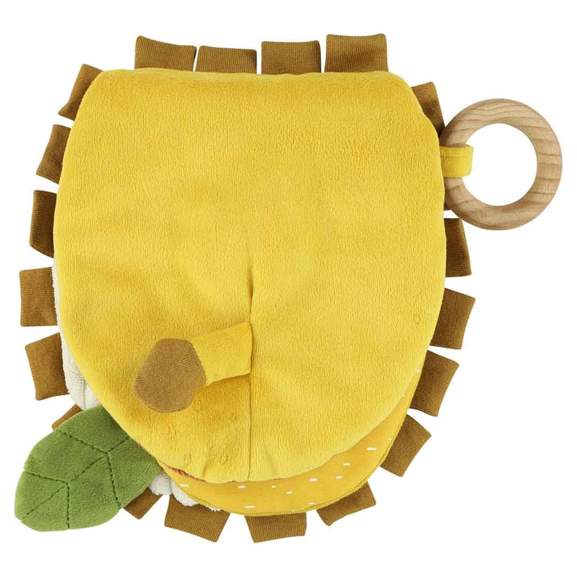 Soft fabric sensory activity book for babies 0–12 months – Mr. Lion