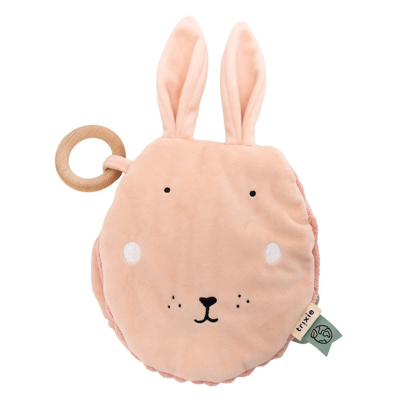 Soft fabric sensory activity book for babies 0–12 months – Mrs. Rabbit