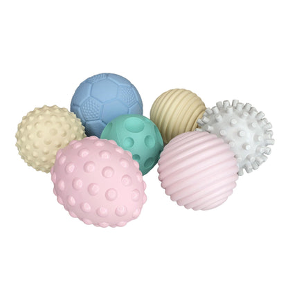 Soft textured sensory balls for babies 0–12 months – motor and sensory development