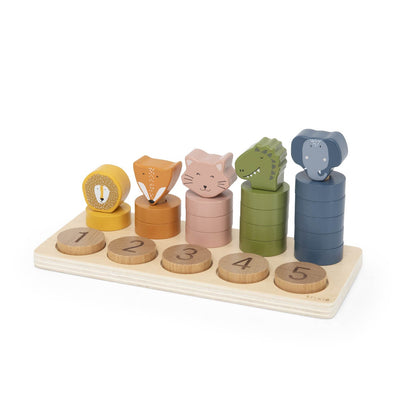Wooden counting and number set for toddlers 2–3 years