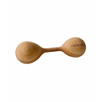 Wooden baby rattle for newborns 0–12 months – Lark