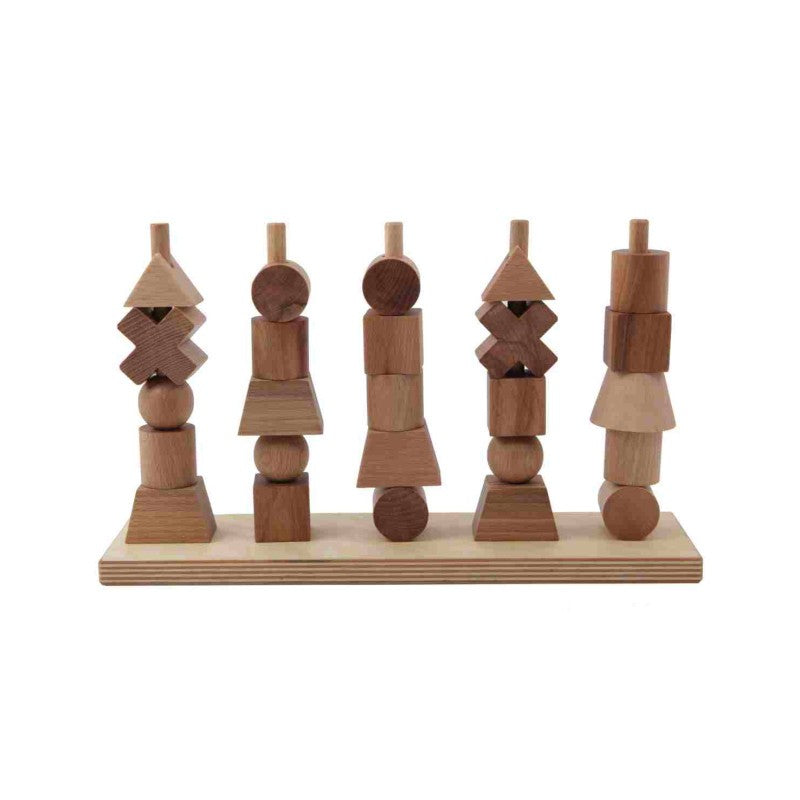 Wooden creative stacking puzzle for toddlers 12–24 months