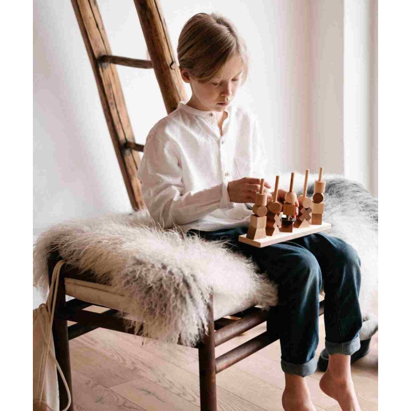 Wooden creative stacking puzzle for toddlers 12–24 months